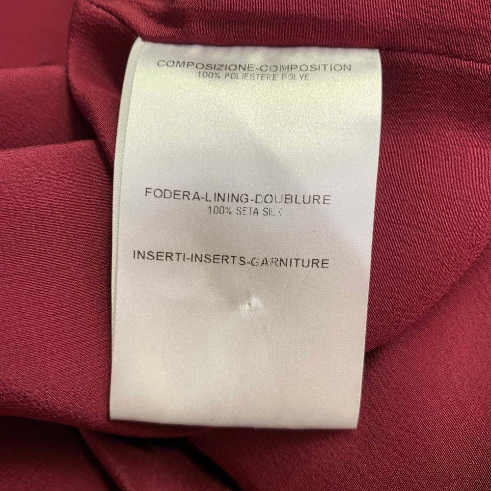 BURBERRY PRORSUM Burgundy Purple Polyester Sheath Cocktail Dress - Picture 6 of 8